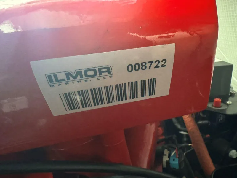 Slide: The Image of Barcode label on a 2015 MasterCraft X23 engine by Ilmor Marine, LLC. - 46