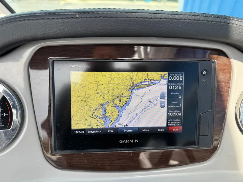 Slide: The Image of Garmin GPS display on 2019 Chaparral 21 H2O Sport OB boat dashboard. - 11