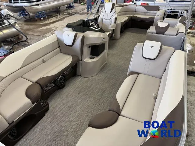 Slide: The Image of 2025 Tahoe LTZ 2385 Elite Cruise interior with luxurious seating and modern design. - 29