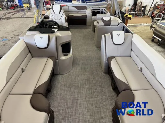 Slide: The Image of 2025 Tahoe LTZ 2385 Elite Cruise interior with luxurious seating and modern design. - 8