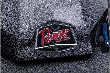 Slide: The Image of 2022 Ranger RT178 boat logo on textured surface. - 20