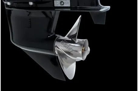 Slide: The Image of 2022 Ranger RT178 boat propeller, sleek design, stainless steel finish. - 30