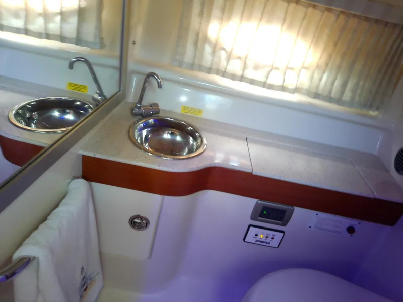 Slide: The Image of 2008 Formula 310 Sun Sport bathroom with sink, mirror, and countertop. - 41