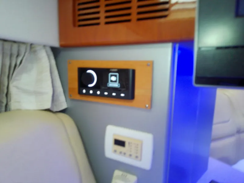 Slide: The Image of Control panel inside 2008 Formula 310 Sun Sport boat cabin with modern features. - 39