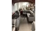 Slide: The Image of 2024 Bennington SV Line boat interior with plush seating and modern design. - 11