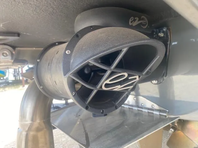 Slide: The Image of ATX Surf Boats 22 Type-S 2022 exhaust system close-up, showcasing detailed craftsmanship. - 9