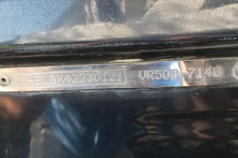 Slide: The Image of 2021 Bayliner VR5 Bowrider OB hull identification number plate. - 6