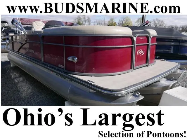 The Image of 2015 Manitou Oasis pontoon boat at Bud's Marine, Ohio's largest selection of pontoons. - 1