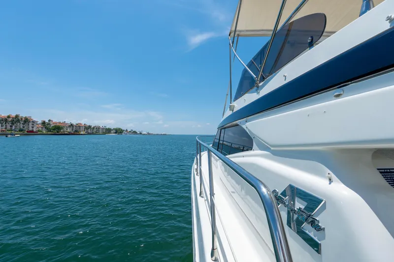 Slide: The Image of Azimut 43 Fly yacht cruising on a sunny day, 1998 model. - 29