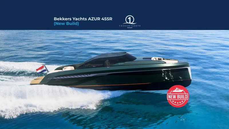Slide: The Image of Luxury Bekkers Yachts AZUR 45SR cruising on open water, 2026 new build model. - 0