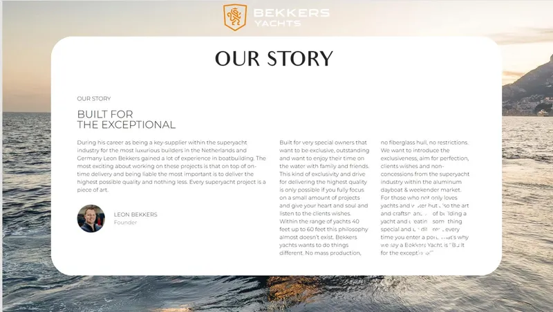 Slide: The Image of Bekkers Yachts AZUR 45SR 2026: Built for the Exceptional, luxury and innovation on the water. - 9