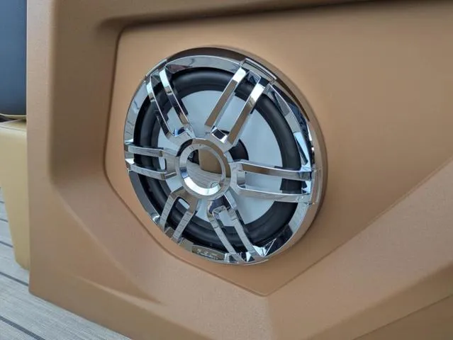 Slide: The Image of Speaker detail on 2025 Avalon Catalina Quad Lounger 23 FT boat. - 15