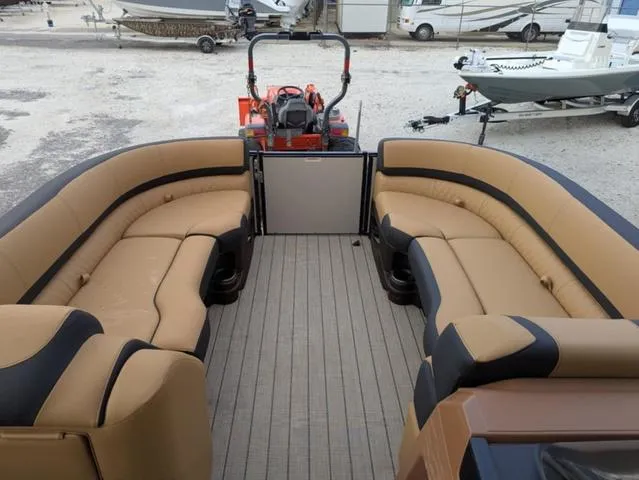 Slide: The Image of 2025 Avalon Catalina Quad Lounger 23 FT with spacious seating and modern design. - 9