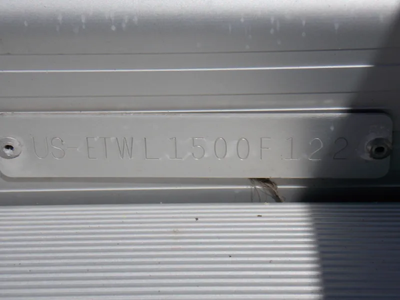 Slide: The Image of Hull identification number on 2022 Bennington SX 23 Quad Bench boat. - 9