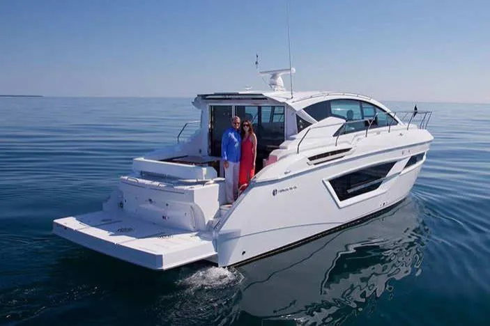 Slide: The Image of 2023-Cruisers-Yachts-46-Cantius-MarineMax - 2