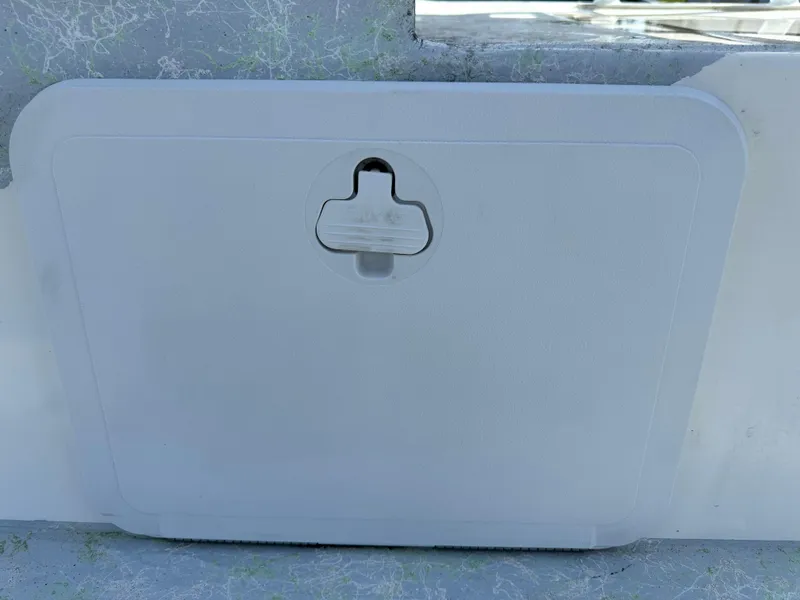 Slide: The Image of White hatch door on Shallow Master 240 SMS boat, 2023 model. - 40