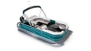 Slide: The Image of 2025 Princecraft Vectra 19 L 60HP pontoon boat with seating and canopy. - 1