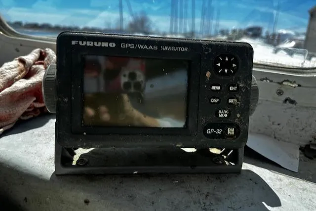 Slide: The Image of Furuno GPS/WAAS Navigator on a 1990 Downeast Beal Lobster Boat. - 8