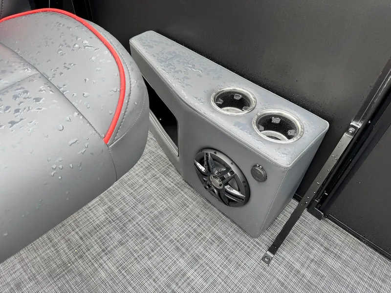 Slide: The Image of Interior of 2025 Godfrey Sweetwater 2286 SFLC with speaker and cup holders. - 31