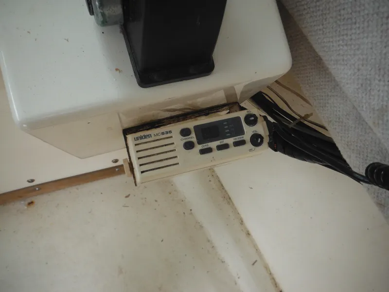 Slide: The Image of Uniden MC535 marine radio in a 2002 Parker 2520 Modified Vee Sport Cabin boat. - 35