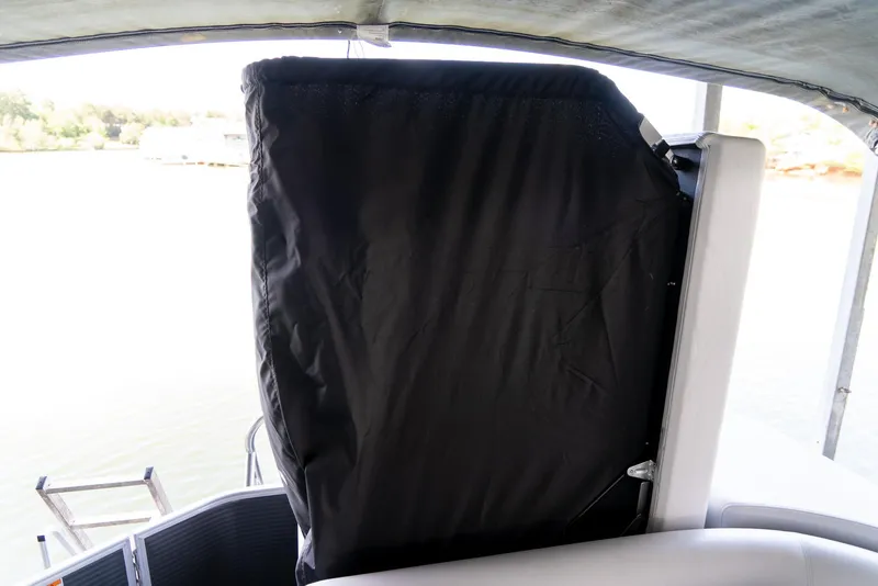 Slide: The Image of 2023 Godfrey Sweetwater 2186 C boat with covered seating area. - 24