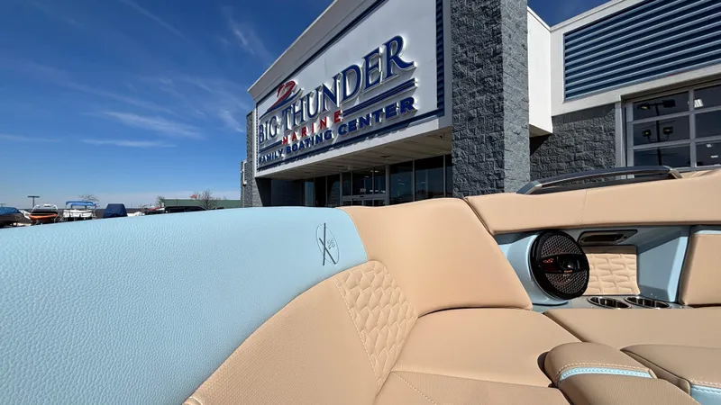 Slide: The Image of 2025 MasterCraft X26 boat interior at Big Thunder Marine Center. - 36