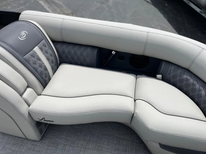 Slide: The Image of Luxurious seating in 2024 Lusso Ultra-Lounge L23UC with elegant stitching and modern design. - 6