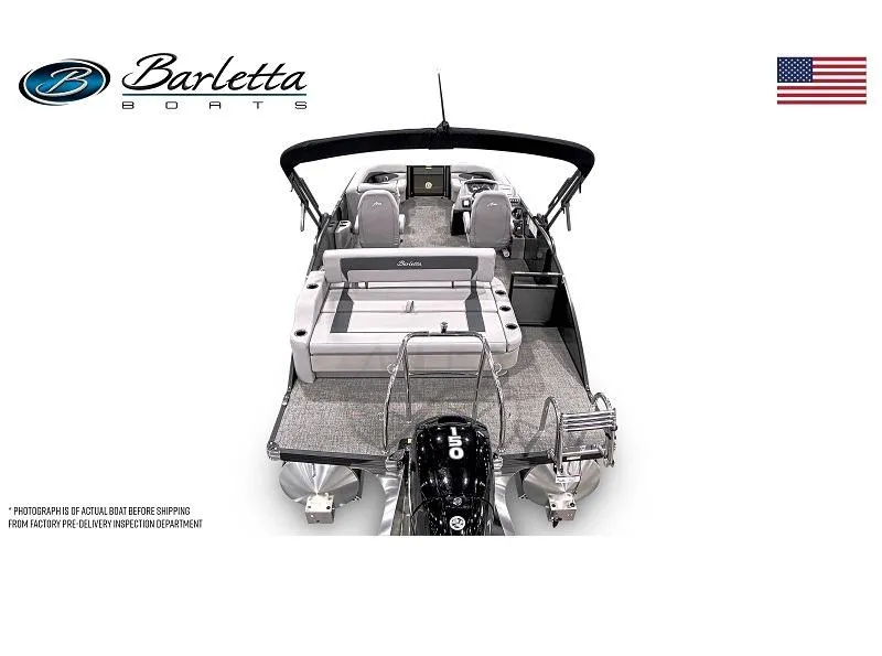 Slide: The Image of Barletta Boats Aria Ultra-Lounge A22UC 2025 model, featuring spacious seating and modern design. - 4