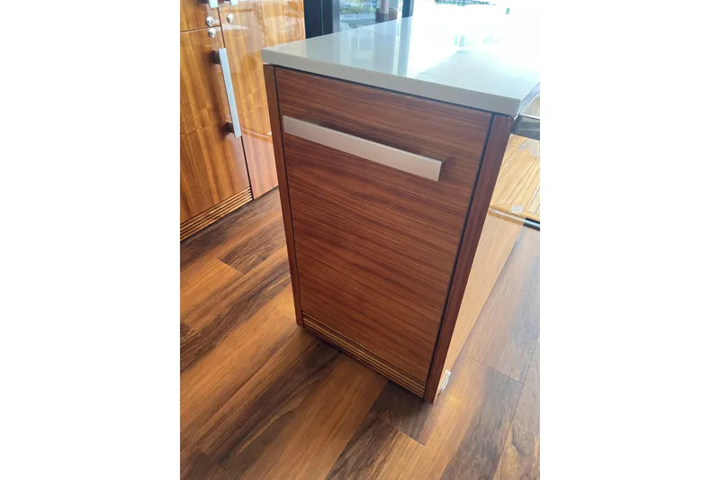 Slide: The Image of Wooden cabinet with sleek handle on Maritimo M51 yacht, 2020 model. - 89