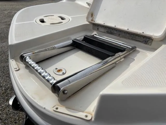 Slide: The Image of 2006 Sea Ray 200 Select boat with a folded stainless steel swim ladder. - 44