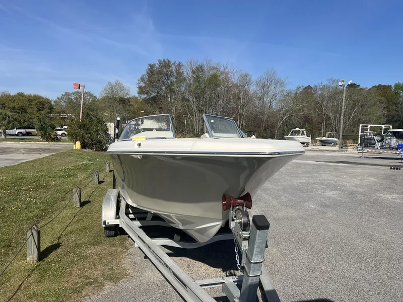 Slide: The Image of 2020 Key West 203DFS boat on trailer in outdoor setting. - 6