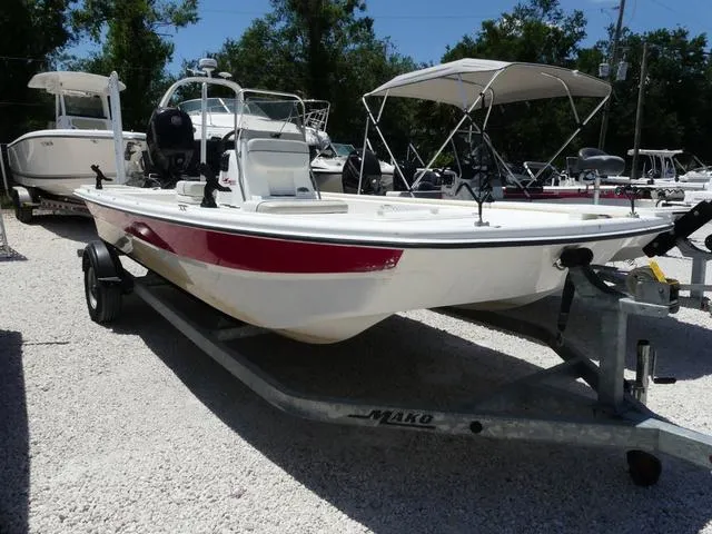 Slide: The Image of 2016 Mako Pro Skiff silhouette with 'Photos Coming Soon' text at Boater's World Marine Centers. - 1