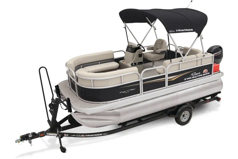 Slide: The Image of Sun Tracker Party Barge 16 DLX 2025 - 13