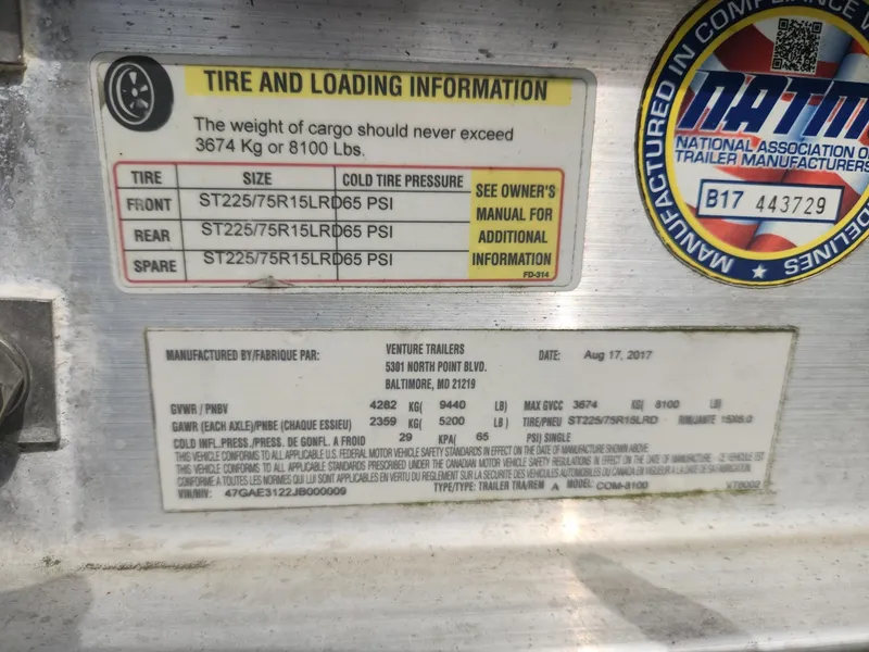 Slide: The Image of TRAILER SPECIFICATION TAG - 26