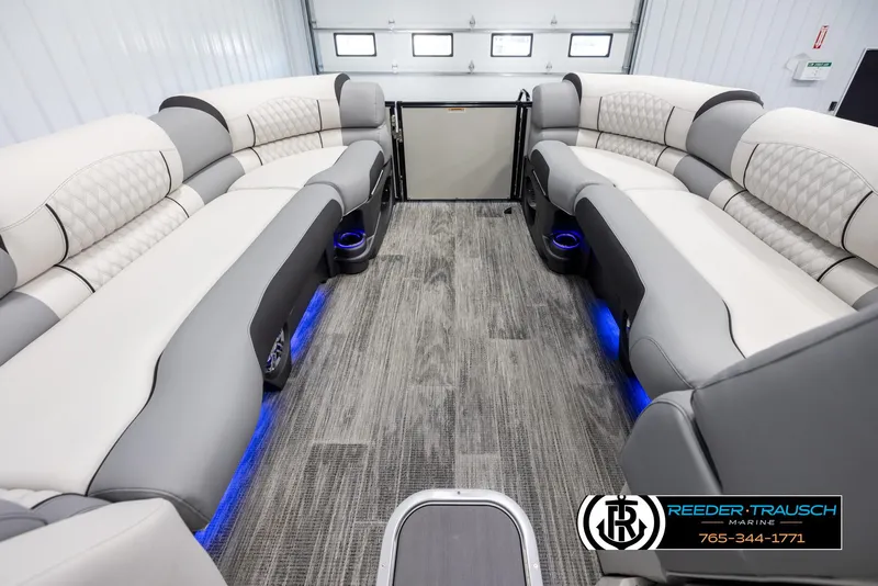 Slide: The Image of Luxurious interior of 2025 Avalon Excalibur LTD CRB with elegant seating and ambient lighting. - 18