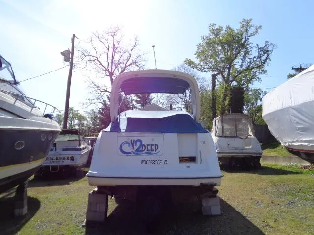 Slide: The Image of 2002 Bayliner 2855 Ciera boat on blocks, labeled "N2 Deep," in Woodbridge, VA. - 3