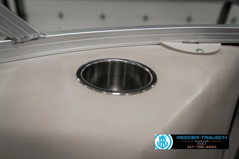 Slide: The Image of Cup holder on 2019 Avalon Eagle boat interior. - 37