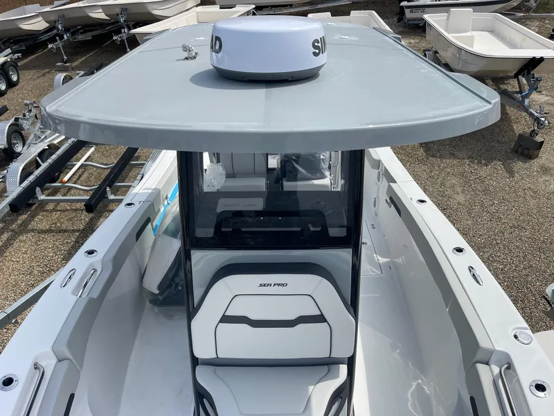 Slide: The Image of 2025 Sea Pro 262 Offshore boat with sleek design and advanced features. - 17