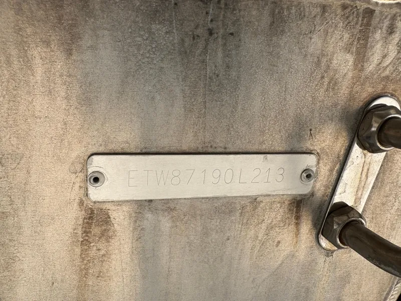 Slide: The Image of 2013 Bennington 2575 RCW IO boat identification plate with serial number. - 19