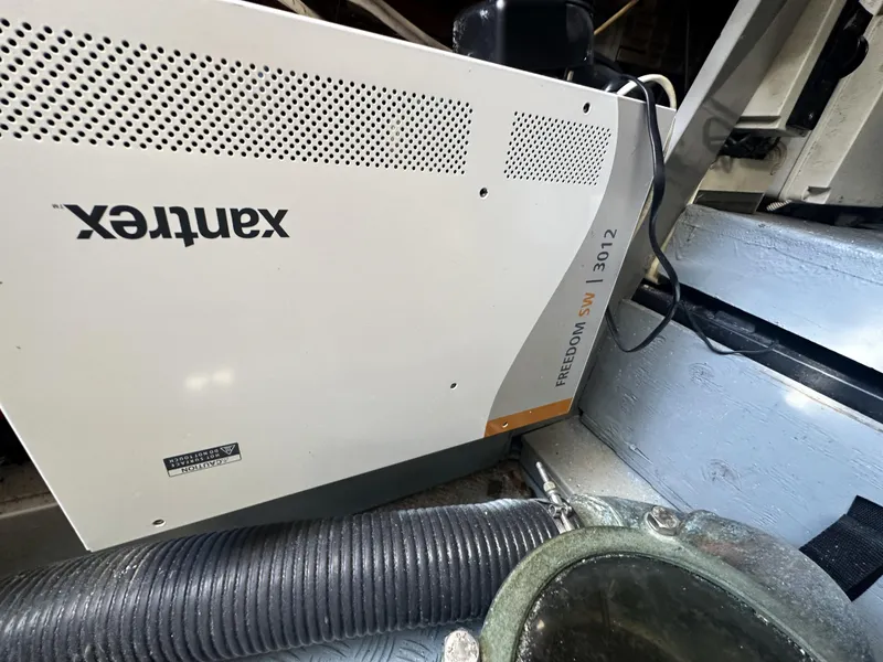 Slide: The Image of Xantrex Freedom SW 3012 inverter in 1996 Azimut 54 yacht engine room. - 43