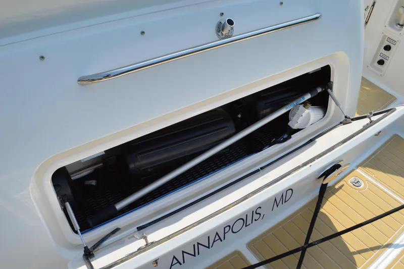 Slide: The Image of 2006 Tiara Yachts 4300 Sovran storage compartment, Annapolis, MD. - 20