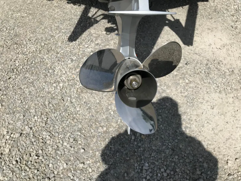 Slide: The Image of Propeller of 2023 Ranger Z520R Ranger Cup Equipped boat on gravel surface. - 31