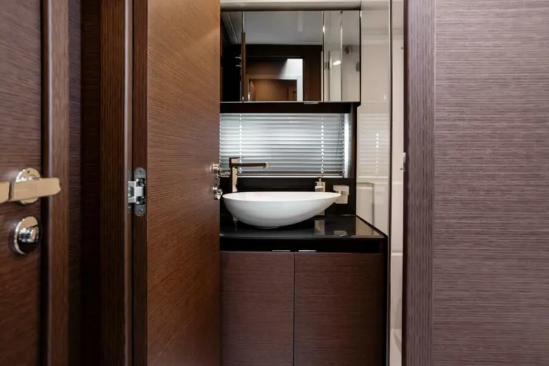 Slide: The Image of 2024 46 Prestige Flybridge -Master Stateroom Head - 25