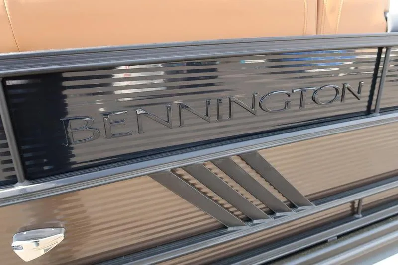 Slide: The Image of Bennington M Quad Bench 22 MFB 2025, sleek design with embossed logo detail. - 10