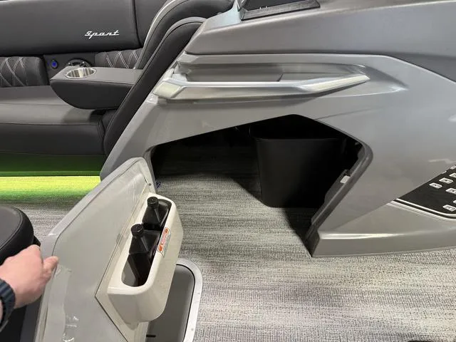 Slide: The Image of Bennington 25 QSBA ESP Custom 400HP V10 Tritoon Pontoon 2025 - 26