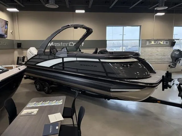 Slide: The Image of Bennington 25 QSBA ESP Custom 400HP V10 Tritoon Pontoon 2025 - 3