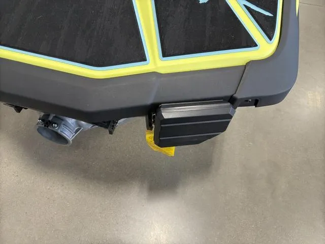 Slide: The Image of 2025 Yamaha Waverunners Jetblaster rear view, showcasing sleek design and vibrant accents. - 10