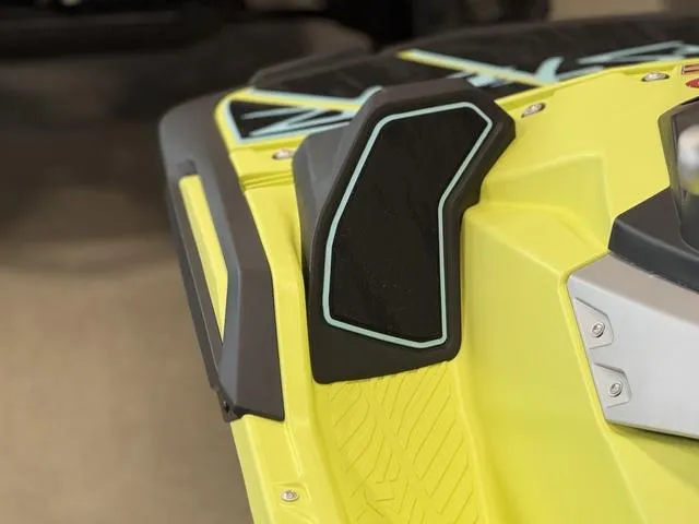 Slide: The Image of 2025 Yamaha Waverunner Jetblaster, close-up of vibrant yellow and black design details. - 36