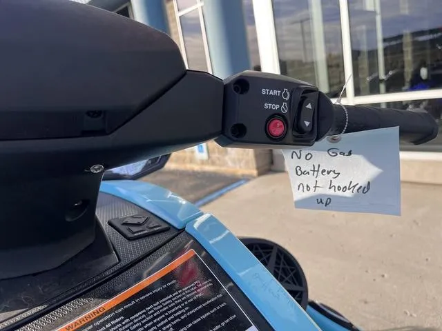 Slide: The Image of 2025 Yamaha Waverunner VX Limited HO with note: "No gas, battery not hooked up." - 12