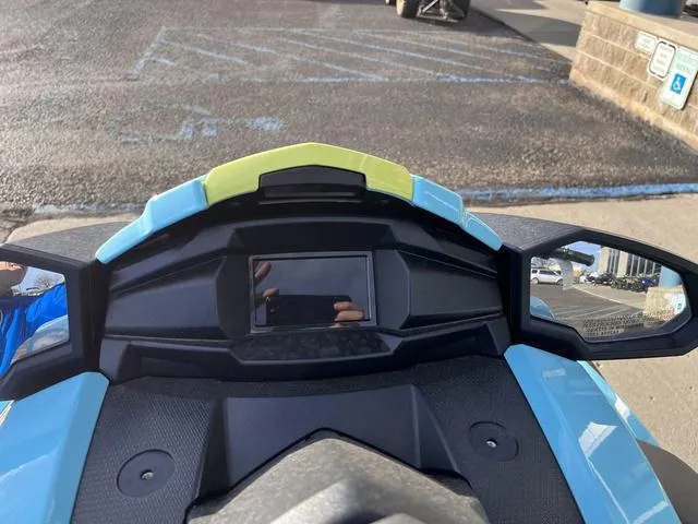 Slide: The Image of 2025 Yamaha Waverunners VX Limited HO dashboard with mirrors and display screen. - 14